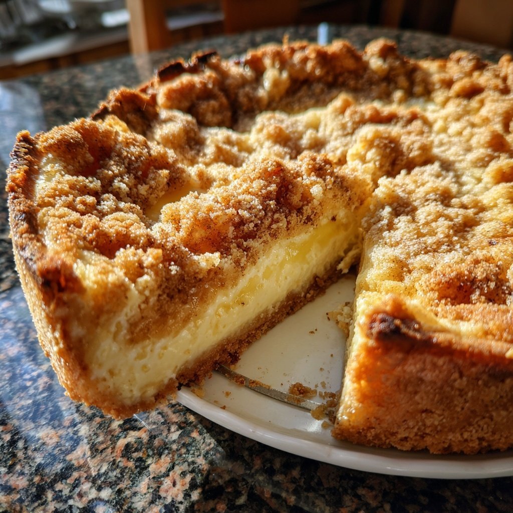 Streuselkuchen Mit Vanillepudding