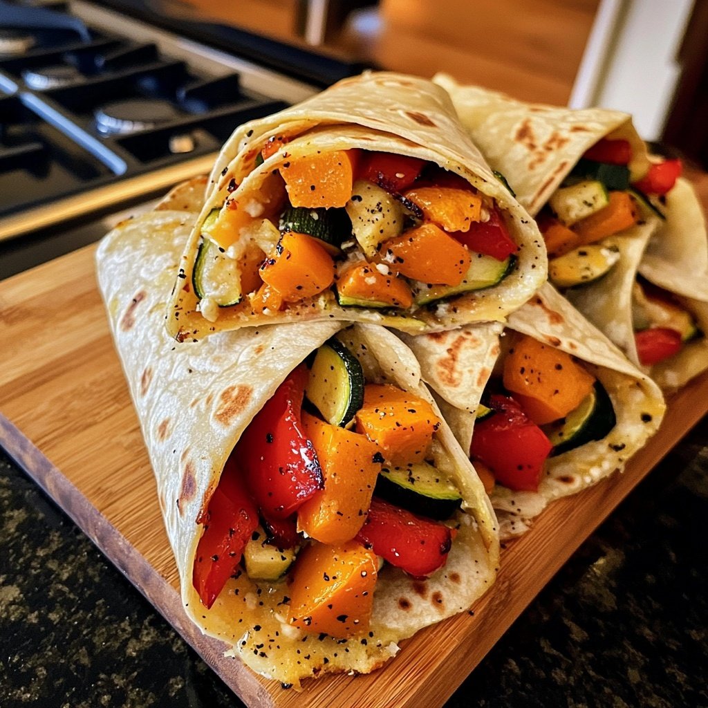Wraps mit Ofengemüse